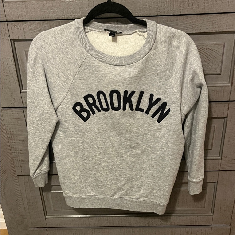 J. Crew Light Gray Brooklyn Women's Crew Neck Sweater